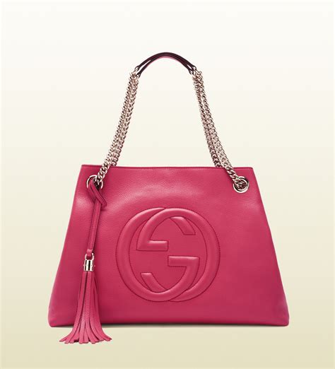 gucci bags pink leather|farfetch Gucci shoulder bags.